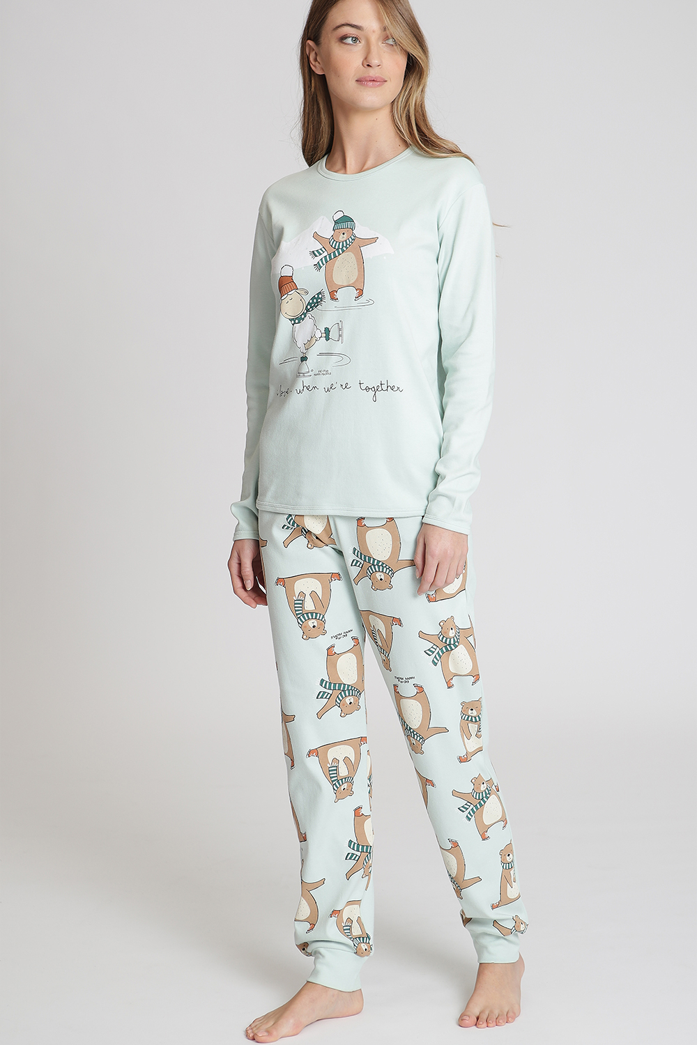 Happy People Pyjama - Bear Happy Night 42 mehrfarbig günstig online kaufen