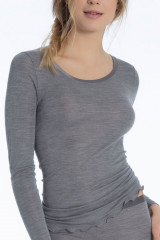 Calida Shirt langarm, Grau, ArtikelNr 15435