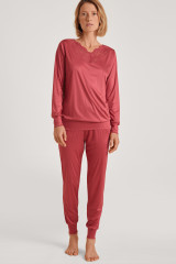 Calida Pyjama lang, Rot, ArtikelNr 43254