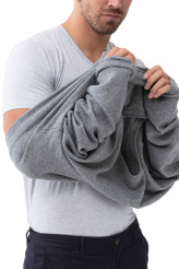 Mey Herrenwäsche Serie Dry Cotton V-Neck Shirt iQ-T