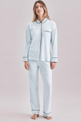 Seidensticker Loungewear Women Classic Pyjama Jersey Flex
