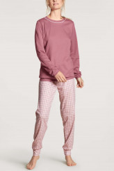 Calida Sweet Dreams Pyjama mit Bündchen rose