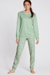 Calida Endless Dreams Pyjama lang, mit Bündchen