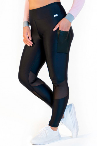Abbildung zu Leggings high waist - mesh black (FN1282) der Marke Calao aus der Serie Fitness