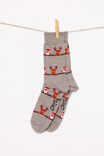 Abbildung zu Socken Santa Deer (26609) der Marke Crönert aus der Serie Fashion