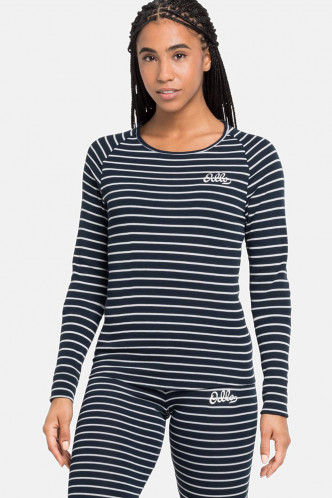 Abbildung zu Shirt langarm, warm Originals Eco Stripes (159271) der Marke Odlo aus der Serie Active Warm Eco