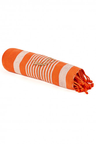 Abbildung zu Hamamtuch Acqua orange (21BS1801-OR) der Marke Easyhome aus der Serie Strandtücher