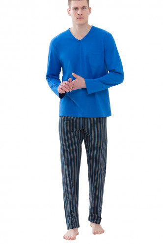 Abbildung zu Pyjama lang Unregular Stripes (34031) der Marke Mey Herrenwäsche aus der Serie Serie Mynight