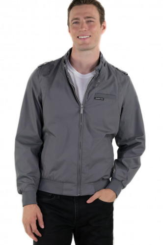 Abbildung zu Iconic Racer Jacket (grey) (MM070111) der Marke Members Only aus der Serie Jacken