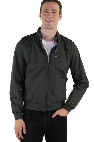 Abbildung zu Iconic Racer Jacket (dark green) (MM070111) der Marke Members Only aus der Serie Jacken
