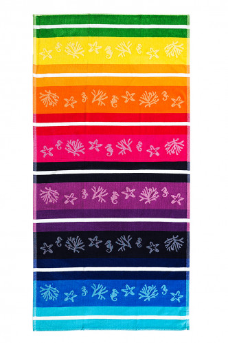Abbildung zu Strandtuch Beach Color regenbogen (2306-beach-REG) der Marke Easyhome aus der Serie Strandtücher