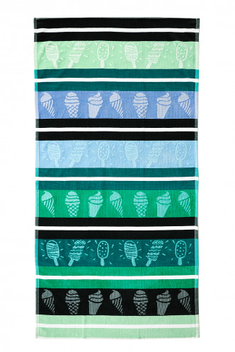Abbildung zu Strandtuch Beach Color blau-grün (2306-beach-BGM) der Marke Easyhome aus der Serie Strandtücher