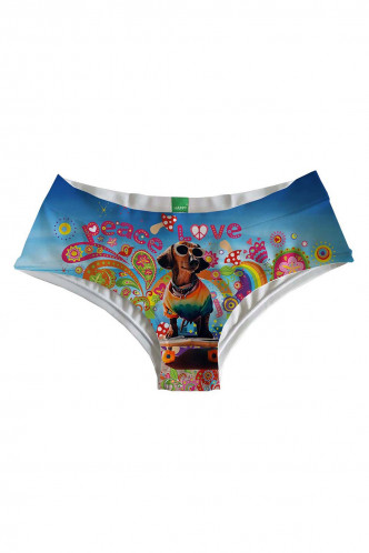 Abbildung zu Peace and Love Hipster (HU0115HIP) der Marke Happy Undies aus der Serie Fashion & Beachwearslips