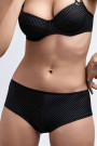 Marlies Dekkers Gloria black pinstripe Brazilian Shorts - 12 cm