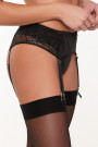 LingaDore Black & Gold Strumpfgürtel