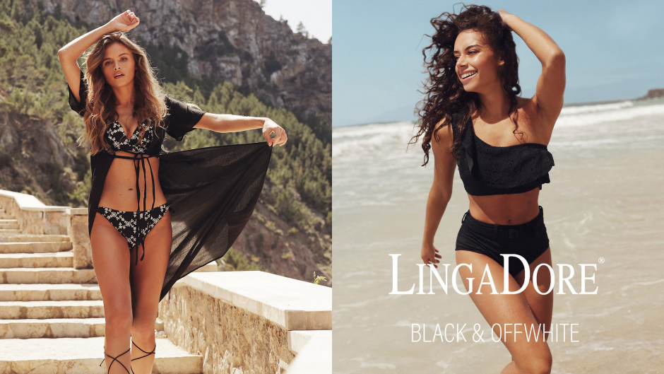 LingaDore - Black & Off White
